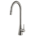 thumbnail image 1 of Houzer SOMPD-669-BN 17.875" Faucet Hole Brass Brushed Nickel Soma Pull Down Kitchen Faucet, 1 of 9