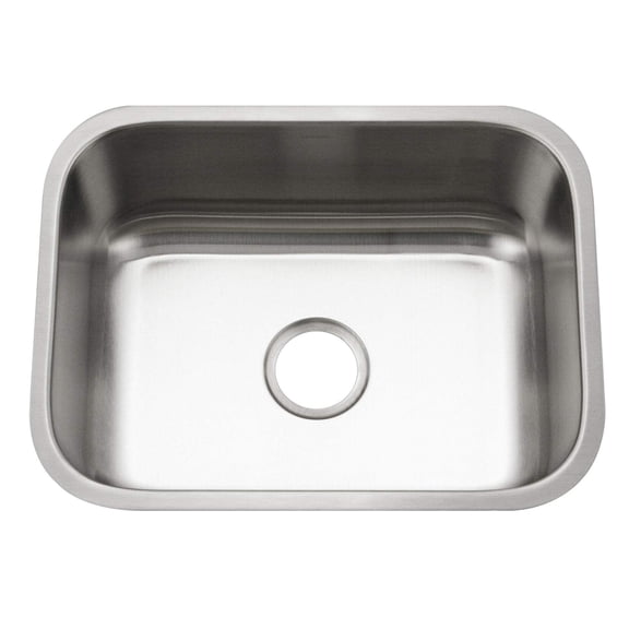 Houzer STS-1300-1 23-1/4" x 17-1/2" Stainless Steel Undermount Kitchen Sink