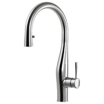 Houzer VISPD-869-PC 17" Faucet Hole Brass Polished Chrome Vision Hidden Pull Down Kitchen Faucet