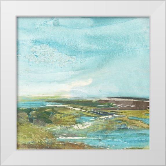 Hove, Beth 26x26 White Modern Wood Framed Museum Art Print Titled - Forest Edge