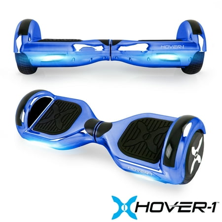 Hover-1 Blue Matrix UL Certified Electric Hoverboard with 6.5 In. Wheels, LED Sensor Lights, Bluetooth Speaker, Ideal for Boys and Girls 8+ and Less Than 180 lbs