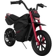 Hover-1 E Track Kids 24 Volt Ride on Dirt Bike Toy, Max Speed 9 mph, Red