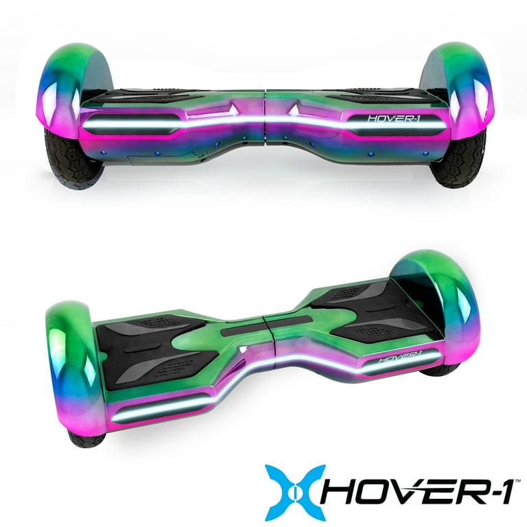 Hover 1 Eclipse UL Certified Electric Hoverboard w 6.5 Wheels LED Lights Bluetooth Speaker and App enabled Iridescent Walmart