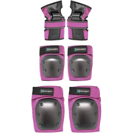 Hover-1 Protective Elbow Pads, Knee Pads, Wrist Guards, Padded Shorts, Tank Top, T-Shirt - Hard PP Shells for Impact Resistance & EVA Foam Protective Padding for Skating, Hoverboards, E-Scooters