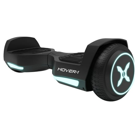 Hover-1 Rebel Hoverboard for Teens, LED Headlights, 6 mph Max Speed, Black