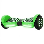 Hover-1 Rocket 2.0 Hoverboard for Teens, LED Lights, Max Speed 7 mph, Green