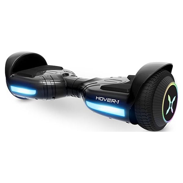 Hover-1 Rocket Hoverboard for Teens, LED Headlights, 7 mph Max Speed, Black
