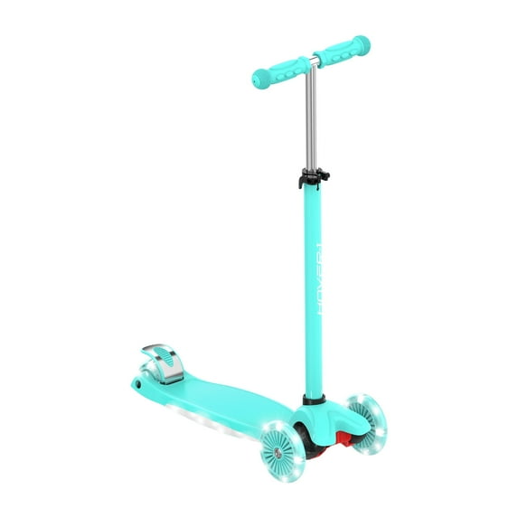 Hover-1 Scout Kick Scooter for Kids with Multicolor Wheel Lights, 4.8” Front Wheels, Rear Foot Brake, and 110 LB Weight Capacity