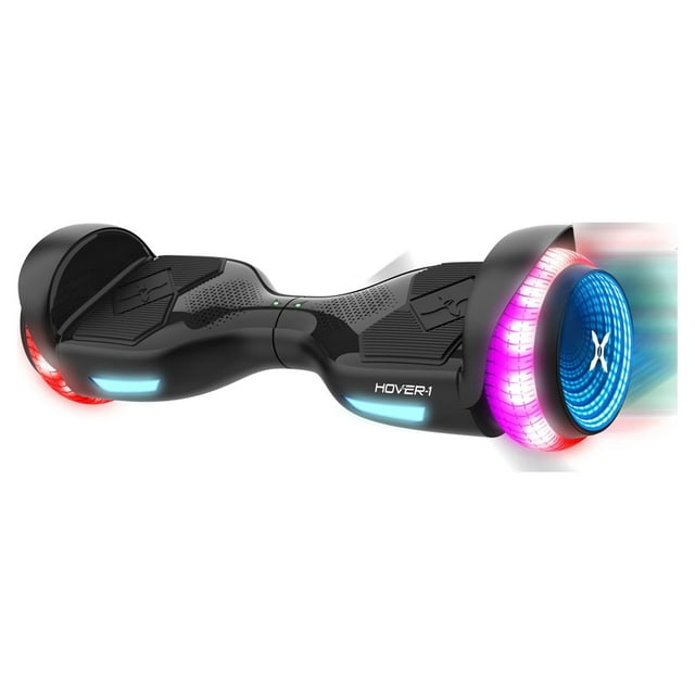 Hover-1 i-200 Hoverboard for Children, Bluetooth Speaker & LED Lights, 7 mph Max Speed, Black