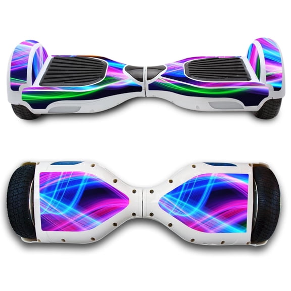 Hover Board Skin for Self-Balancing Sticker Decals Electric Scooter Smart Balancing Scooters Vinyl Cover-Light Waves, Compatible with Swagtron T5