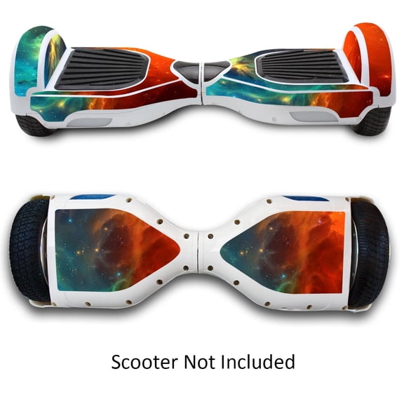 Hover Board Skin for Self-Balancing Sticker Decals Electric Scooter Smart Balancing Scooters Vinyl Cover-Lighting Galaxy