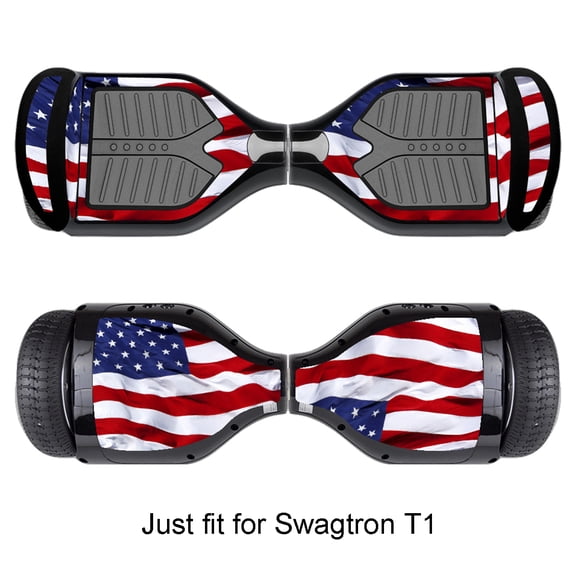 Hover Board Skin for Self-Balancing Sticker Decals Electric Scooter Smart Balancing Scooters Vinyl Cover-Stars&Strips, Compatible with Swagtron T1