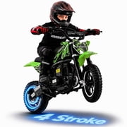 4-Stroke Gas Dirt Bike,39cc Gas Powered Off-Road Mini Bike,Mini Dirt Bike with 20mph Max Speed & 27 miles Max Range,Adjustable Suspension, Dual Disc Brakes,Epa Certified