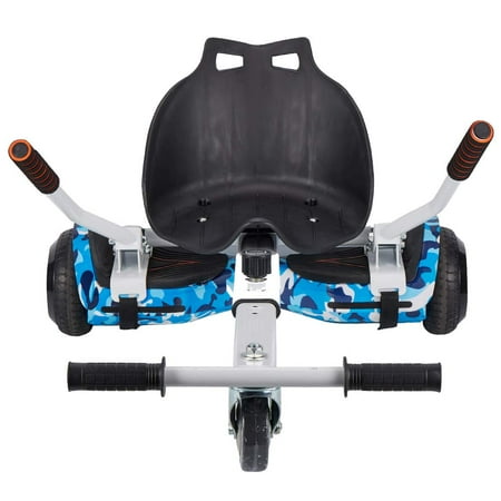 Hover Kart Go Kart Adjustable Attachment for 6.5" Hoverboard, White