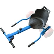Hover Kart Go Kart Adjustable Seat Attachment for 6.5" Hover-Board Buggy - Blue