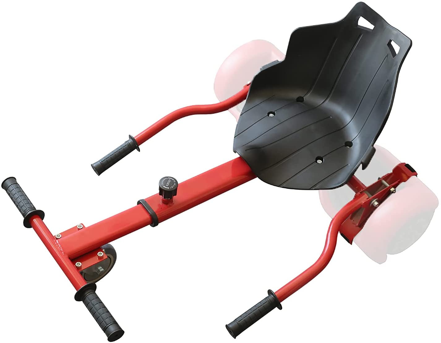 Hover Kart Go Kart Adjustable Seat Attachment for 6.5" Hover-Board Buggy - Red