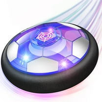 Hover Soccer Ball for Kids,Rechargeable Air Power Soccer Ball with LED Lights and Foam Bumper Protection,Indoor Soccer Toy for Boys and Girls Ages 3 4 5 6 7 8-12,Perfect for Soccer Games