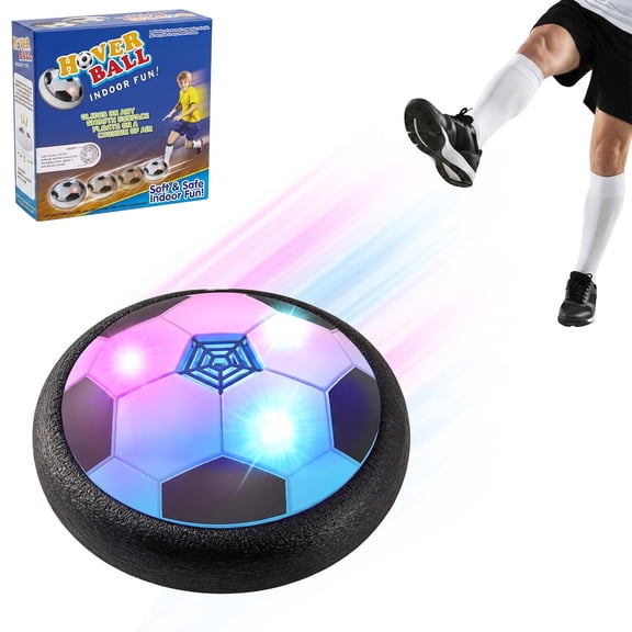 Zacro Hover Soccer Ball Toy for Kids, Indoor Light-Up Air Power Floating Soccer Toys for Kids Boys Girls 4 5 6 7 8 9 Years