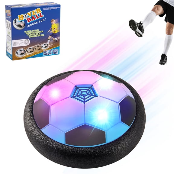 Zacro Hover Soccer Ball Toy for Kids, Indoor Light-Up Air Power Floating Soccer Toys for Kids Boys Girls 4 5 6 7 8 9 Years