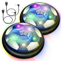 Hover Soccer Ball Toys for Boys Girls,Rechargeable Floating Soccer Ball with Led Lights and Foam Cushion,Indoor Air Football Game for Kids Age 3-12（2Pack