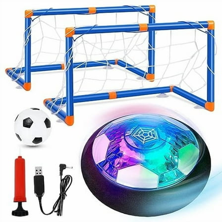Hover Soccer Balls,2 in1 Hover Football Toy Set with LED Star Night Light USB Rechargeable Bumper Sports Games Gift for Boys Age 6 7 8 9 10 11 12 Christmas Birthday Party Present