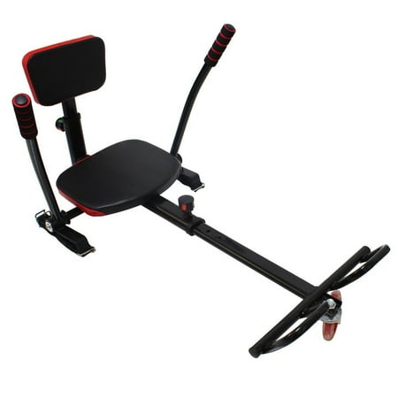 HoverHeart Cart Hover Kart For Hoverboard 6" and 10" Adjustable Go Kart Feet Stand - Black