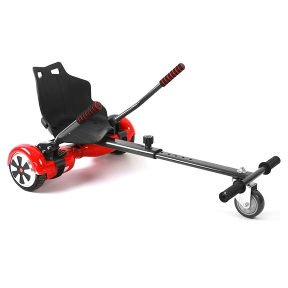 HoverTech 1 All In One Hover Cart Attachment For Hoverboard - Transform your Hoverboard into a Go Kart with Hovercart - Black