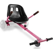 HoverTech 1 All In One Hover Cart Attachment For Hoverboard - Transform your Hoverboard into a Go Kart with Hovercart - Pink