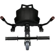 HoverTech 1 Go Cart Adjustable Seat Attachment for 6.5 Hover-Board Buggy - Black