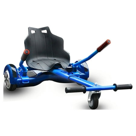 HoverTech All In One Hover Cart Attachment For Hover board - Transform your Hover board into a Go Kart with Hovercart – Blue