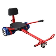 Hoverboard Cart Hover Kart Adjustable Go Kart - RED