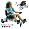 thumbnail image 1 of Hoverboard Go Kart, Hover Cart, Buggy Attachment for 6.5"/8"/10" Hover Boards, Hover Board Accessory to Transform Hover Boards into Go Karts, White, 1 of 11