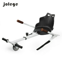 Hoverboard Go Kart Kit Hoverboard Seat Attachment Hoverkart Length-adjustable go kart Seat for Hoverboard in 6.5”-10”White
