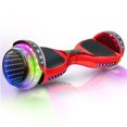 thumbnail image 1 of Hoverboard for Kids Ages 6-12 Self Balancing Scooter with Led Lights for Kids and Adults, 6.5” Wheels Bluetooth Hoverboard with Built-in Speaker, UL Safety Certified (Red), 1 of 8