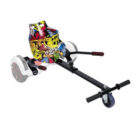 Hoverboard Seat Attachment – Adjustable Go-Kart Conversion Kit for 6.5" to 10" Hoverboards, Go Kart Accessory for Kids & Adults, Safe & Sturdy Frame, Easy Assembly (Hoverboard Not Included)