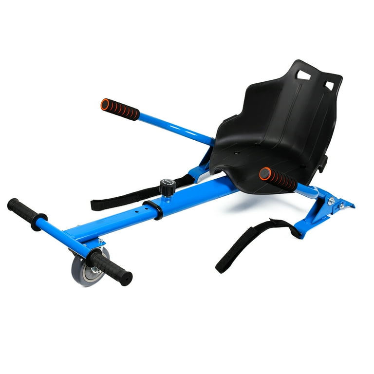 Hoverboard Seat Attachment For 6.5 10 Hoverboard EPCTEK Go Kart Conversion Kit Accessory For self stabilizing Scooter Transform Your Hoverboard Into A Go Cart Blue Walmart