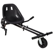 Hoverboard Seat Attachment Go-Kart,Fits 6.5" 8"10" Hoverboards, Heavy Duty Dual Pole & Dual Shock Absorber,Sturdy Adjustable Off-Road Frame,Hover Cart for Family Fun,not include Hoverboard