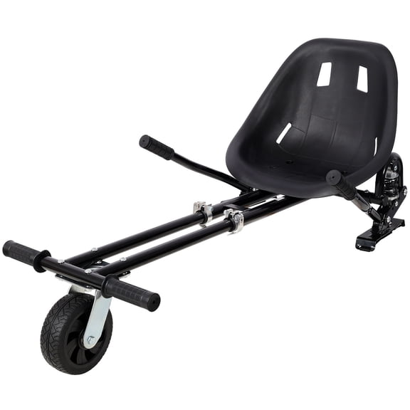 Hoverboard Seat Attachment Go-Kart In Sturdy Dual Pole Design With Adjustable Off-Road Frame For Family Fun