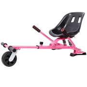 Hoverboard Seat Attachment Go-Kart With Dual Shock Absorber Adjustable Off-Road Frame For Enhanced Family Fun