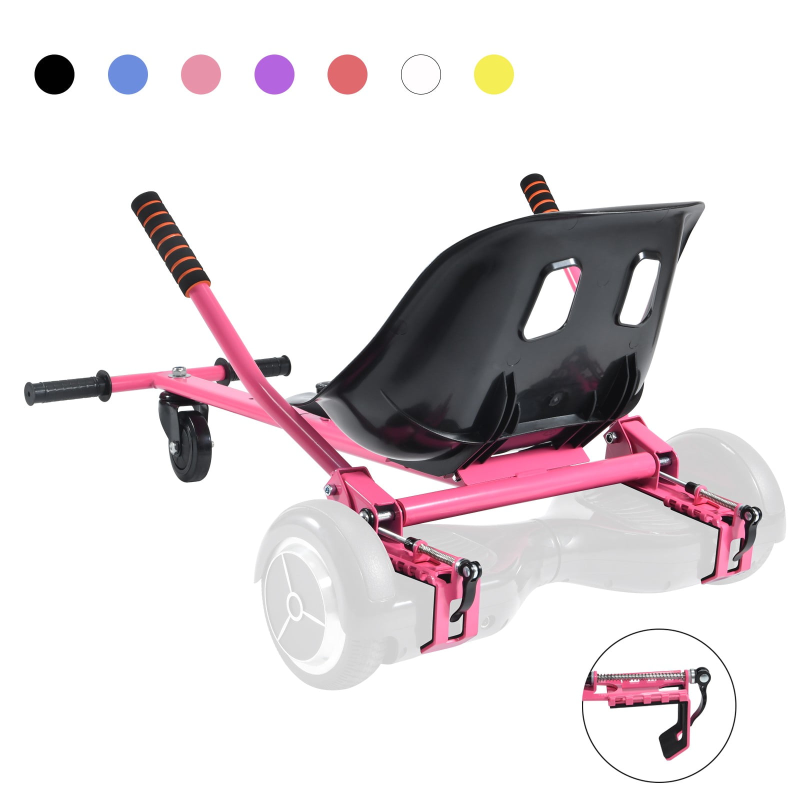 Hoverboard Seat Attachment Straps Not Required Kids Hover Board Accessory Go Kart 265lbs Capacity Adjustable Length 26 34.5