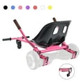 thumbnail image 1 of Hoverboard Seat Attachment Straps Not Required,Kids Hover Board Accessory Go Kart 265lbs Capacity, Adjustable Length 26"-34.5",Big&Sturdy Seat,Transform 6.5" 8" 10" Hoverboard Into Go Cart,Pink, 1 of 10