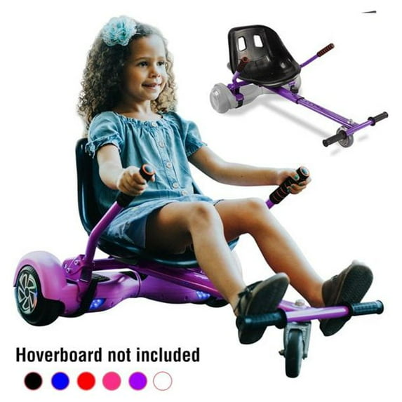 Hoverboard seat Attachment, Hoverboard go Kart for Adults & Kids, Accessories to Transform Hoverboard into go cart, Hover carts for self Balancing Scooter, Purple