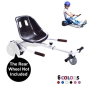 Hoverboard seat Attachment, Hoverboard go Kart for Adults & Kids, Accessories to Transform Hoverboard into go cart, Hover carts for self Balancing Scooter, White Hoverboard not included