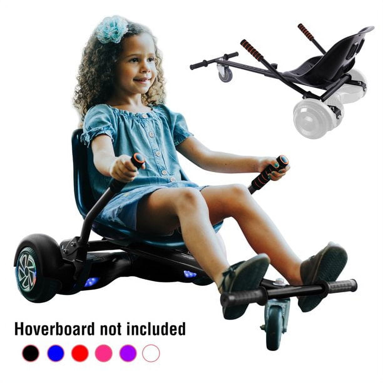 Portable Hoverboard Cart Self Balance Scooter E-Scooter Sitting Attachment  Go Kart Seat For 6.5/10 Inches Hover Board Accessory - AliExpress