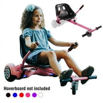 Hoverboard seat Attachment, Hoverboard go Kart for Adults & Kids, Accessories to Transform Hoverboard into go cart, Hover carts for self Balancing Scooter, Pink