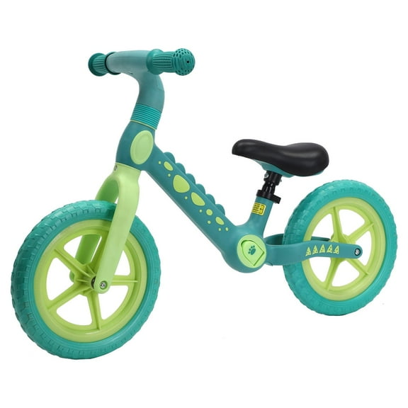 Hoverheart Dinosaur Balance Bike, No Pedal Kids Toys Baby Balance Bike Child Push Along Walking Bike (Blue)