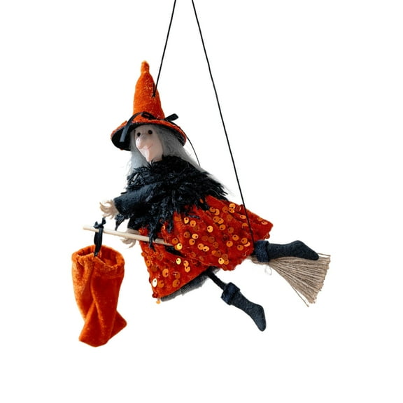 Hangs Hovering Witch On Flying Witch Halloween Hangable Display Tree Outdoor Scenes Setup With Skirt For Festive Occasions