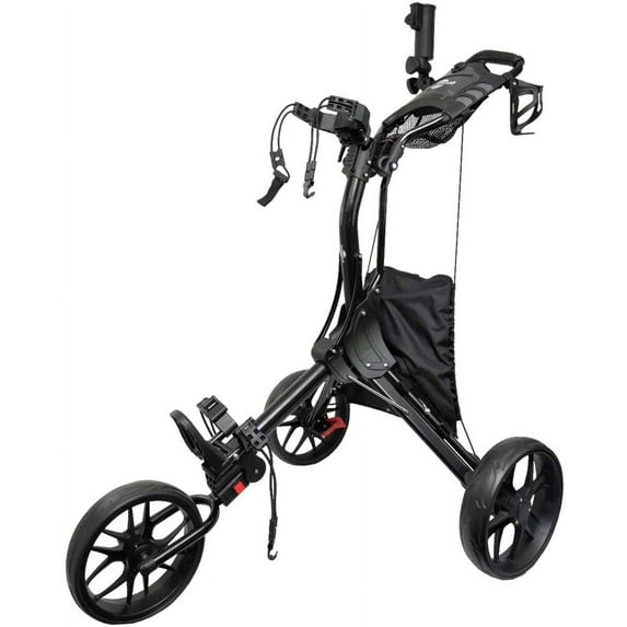 Hoveroid 3 Wheel Golf Push Cart,Foldable Golf Trolley,Easy Push and Pull Golf Cart