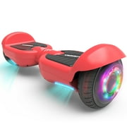 HOVERSTAR Hoverboard 6.5" Listed Two-Wheel Self Balancing Electric Scooter with LED Light Pink