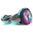 thumbnail image 1 of Hoverstar Flash Wheel Hover board 6.5 In. Bluetooth Speaker with LED Light Self Balancing Wheel Electric Scooter , Chrome Black, 1 of 7